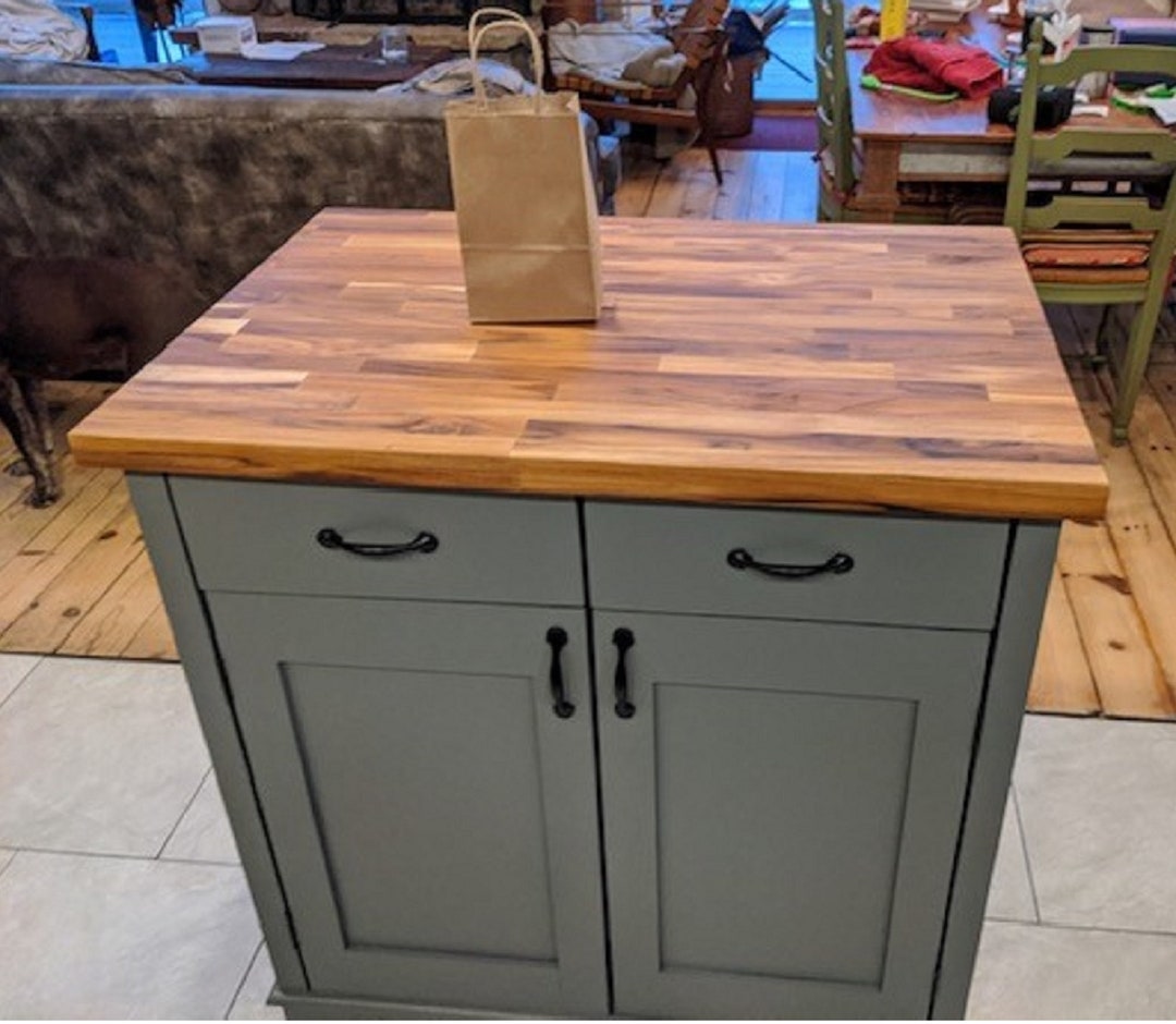 Kitchen Island, Butcher Block Kitchen Island With Seating lexie Etsy