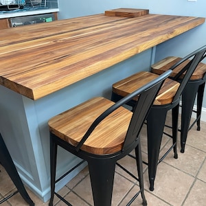 Bar Stool, Kitchen Stool, Counter Height Chair, High Back Stools, Chic Wood Bar Stool, Industrial Stool