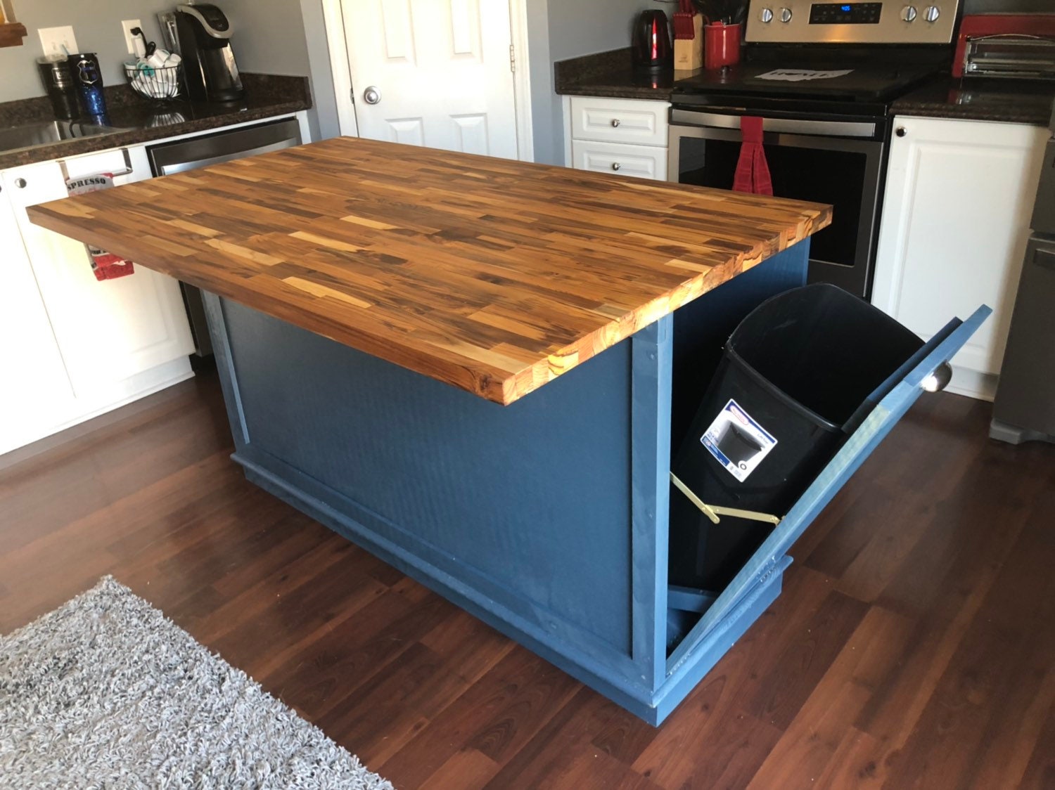Custom Kitchen Island Butcher Block Kitchen Island With - Etsy Canada