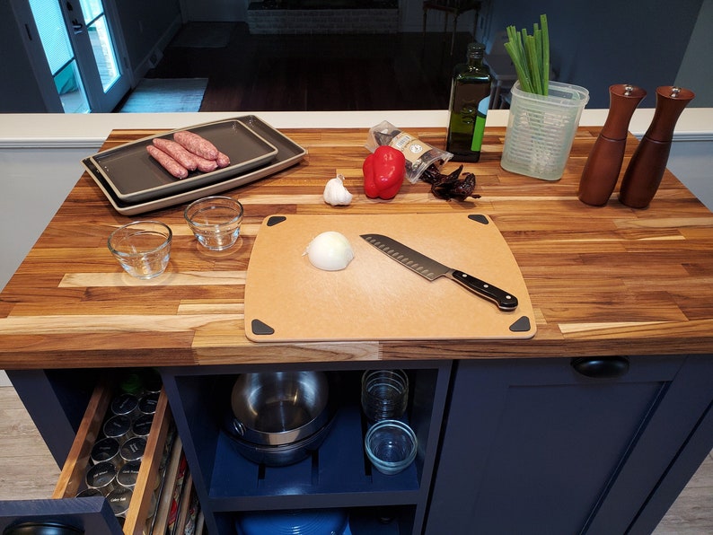 Kitchen Island Butcher Block Kitchen Island W/option for Etsy