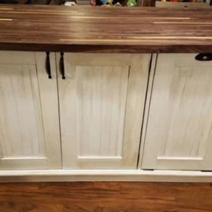 Isla de cocina personalizada con encimera de madera maciza y asientos: La "Philly" imagen 12