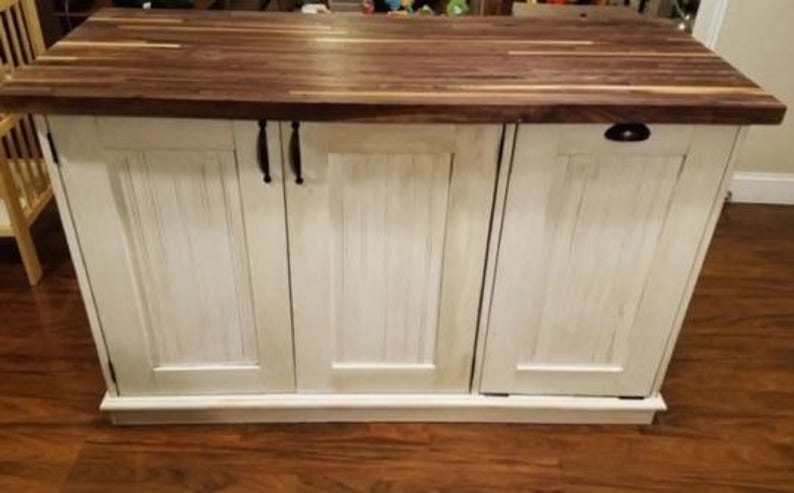 Isla de cocina personalizada con encimera de madera maciza y asientos: La "Philly" imagen 12