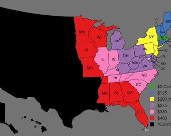 Kitchen Island Delivery Cost Chart
