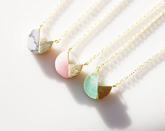 Opal Stone Charm Necklace Unique Opal Stone Necklace Bridesmaid Gift Bridesmaid Necklace Birthday Gift