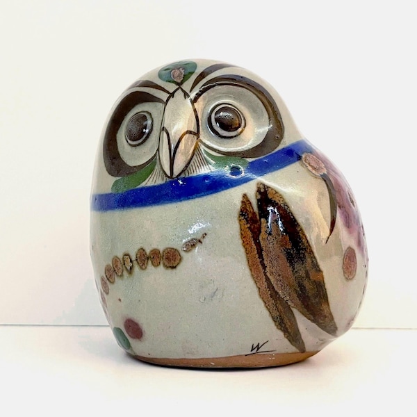 Vintage Jorge Wilmot Signed Ceramic Owl |Tonala