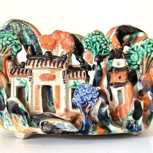 Vintage Shiwan Ware Ceramic Cachepot Planter