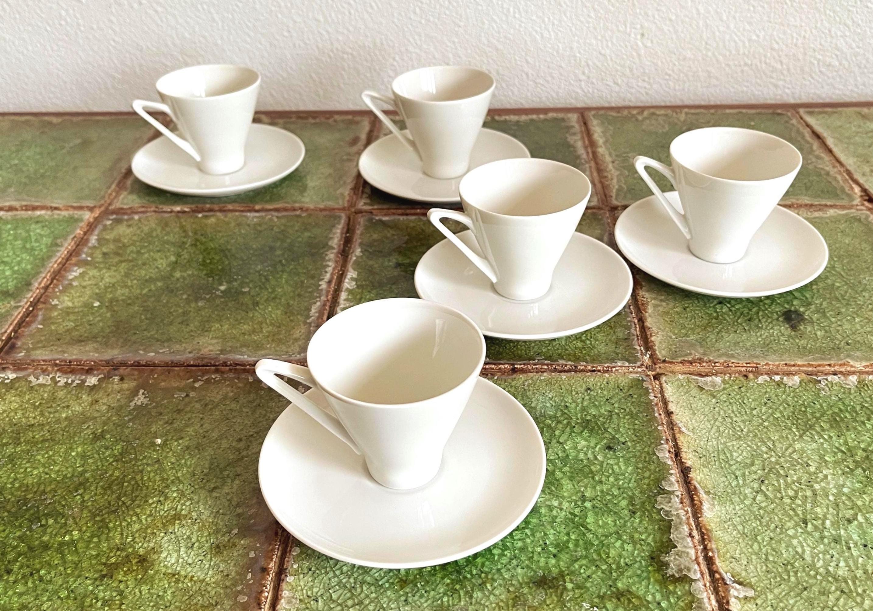 MCM Set 5 Demitasse Espresso Cups & Saucers | Alka Kunst Bavaria