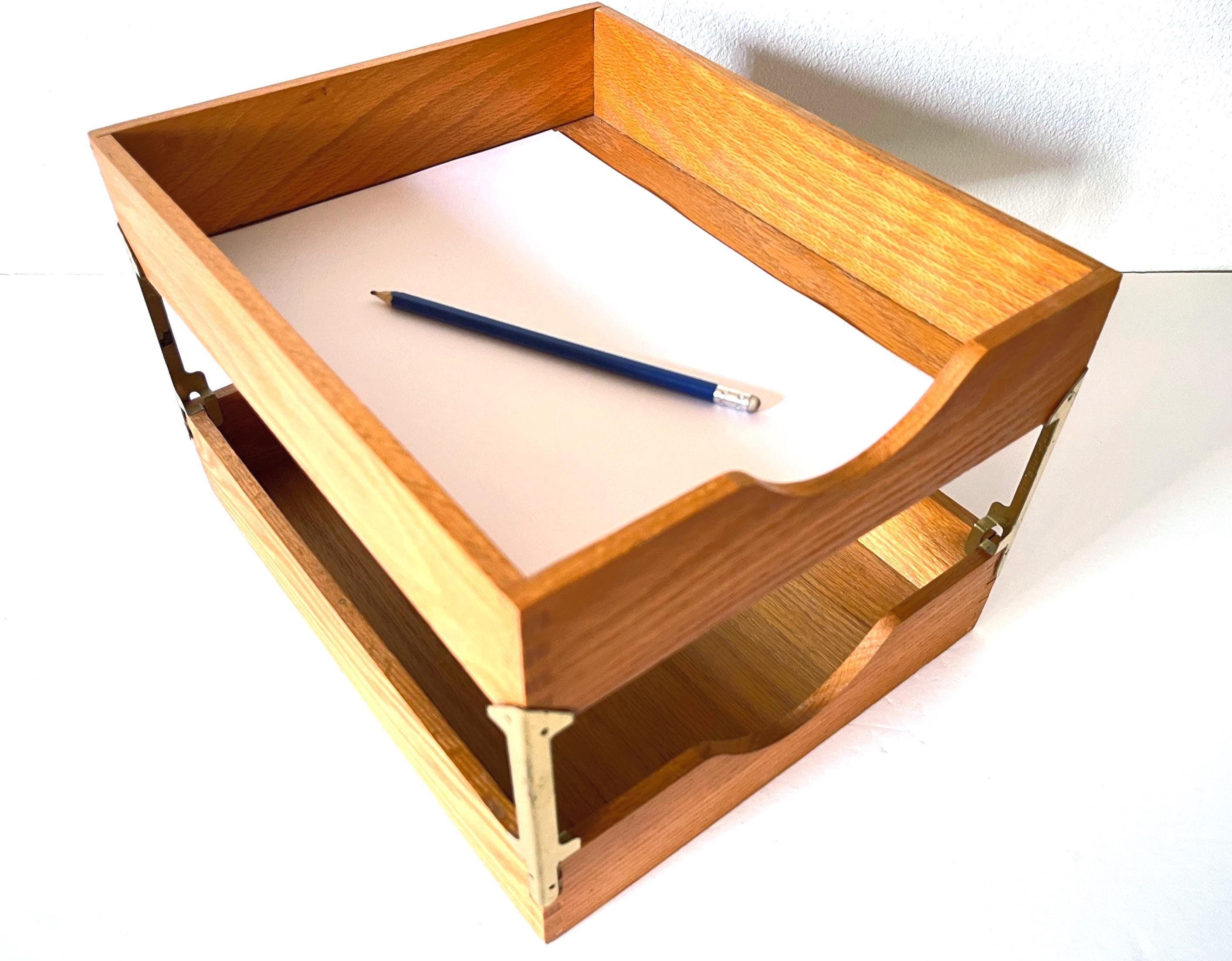 Vintage Tiered Letter Tray Organizer - Etsy