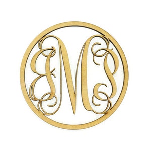 Monograma de puerta principal / Monograma de madera personalizado / Monograma para corona de letras / Carta para corona inicial / Regalo de dama de honor / Regalo de boda