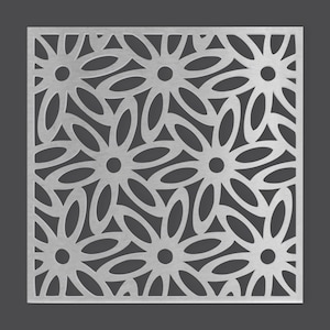Metall Wandkunst Metall Blumengitter - Mandala Wandkunst für Wohnkultur, Wandpaneele, Auflagen, Gitter, Sichtschutz & Yard Decor