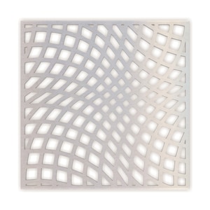 Twist Lattice Metal Sign: DIY Wall or Garden Art (Unfinished Steel)