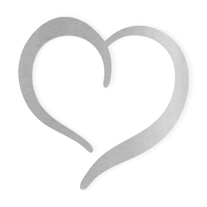 Metal Wall Art Metal Sign Heart - Metal Cutout, Wall Art, Home Decor, Wall Hanging, Unfinished Ready to Paint