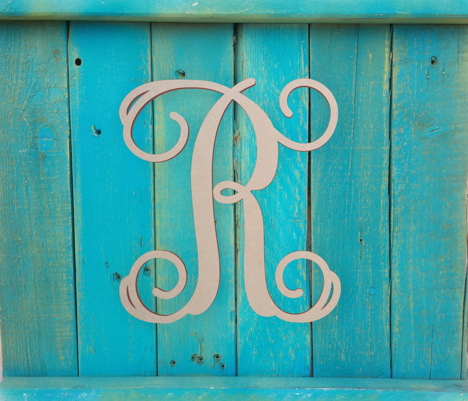 Wooden Letters for Wall Art Script Letter for Door Cursive Etsy
