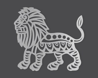 Metal Wall Art Metal Sign Tribal Lion, Metal Cutout, Wall Art, Home Decor, Wall Hanging, Unfinished and Available in Many Sizes