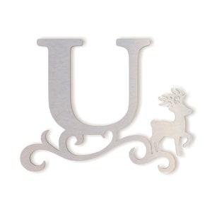 Monograma de metal para puerta principal, carta de metal para encima de la cama, monograma de metal para pared de arte, letra de metal grande, inacabado listo para pintar
