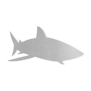 Metal Wall Art Metal Shark Shape, Shark Cutout, Boys Room Decor, Cutout, Home Decor, Unfinished Ready to Paint