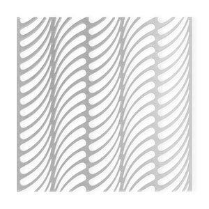 Metal Wall Art Metal Wave Lattice - Mandala Wall Art for Home Decor, Wall Panels, Overlays, Trellis, Privacy Screens & Yard Decor