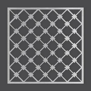 Metal Criss Cross Knot Fretwork Panel - Mandala Wall Art for Home Decor, Wall Panels, Overlays, Trellis, Privacy Screens & Yard Decor