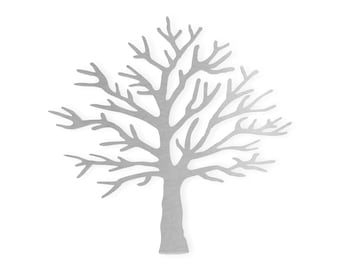 Metal Tree Wall Art: Unfinished Steel Cutout, Home Decor