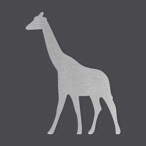 Metal Wall Art Metal Giraffe Cutout, Animal Cutout, Wall Decor, Wall Art, Home Decor, Wall Hanging, Unfinished Ready to Paint