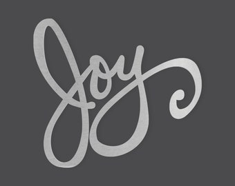 Metal Wall Art Word Cutout "Joy" - Cutout, Home Decor, Unfinished and Available in Many Sizes