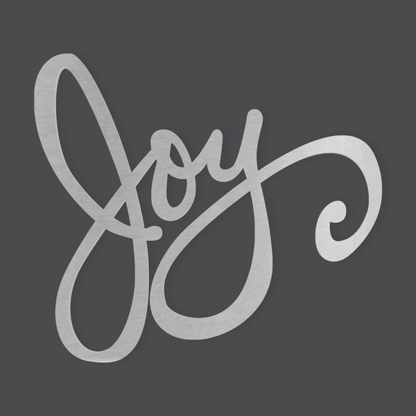 Joy Metal Sign Etsy