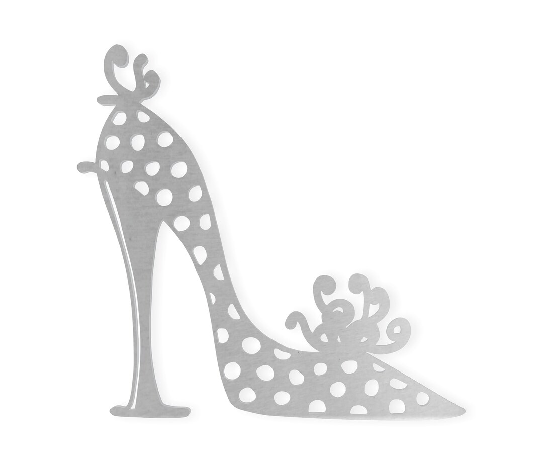 Metal Wall Art Metal Sign Stilleto Shoe Metal Cutout, Wall Art, Home