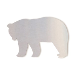 Metal Wall Art Metal Bear Cutout-  Animal Cutout, Wall Decor, Wall Art, Home Decor, Wall Hanging, Unfinished and Available in Many Sizes