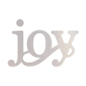 Metall Wand Kunst Wandbehang Wort Kunst &quot;Joy&quot; - Ausschnitt, Wohnkultur, unvollendet und in vielen Größen erhältlich