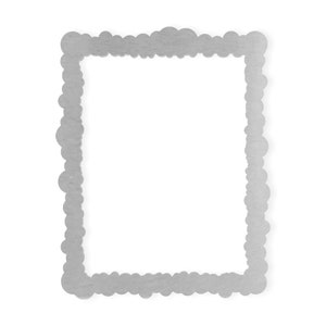 Metal Wall Art Metal Sign Cloudy Frame, Metal Cutout, Wall Art, Home Decor, Wall Hanging, Unfinished and Available in Many Sizes