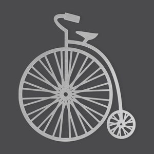 Metal Wall Art Metal Sign Vintage Bicycle, Metal Cutout, Wall Art, Home Decor, Wall Hanging, Unfinished and Available in Many Sizes