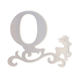 Monograma de metal para puerta principal, carta de metal para encima de la cama, monograma de metal para pared de arte, letra de metal grande, inacabado listo para pintar