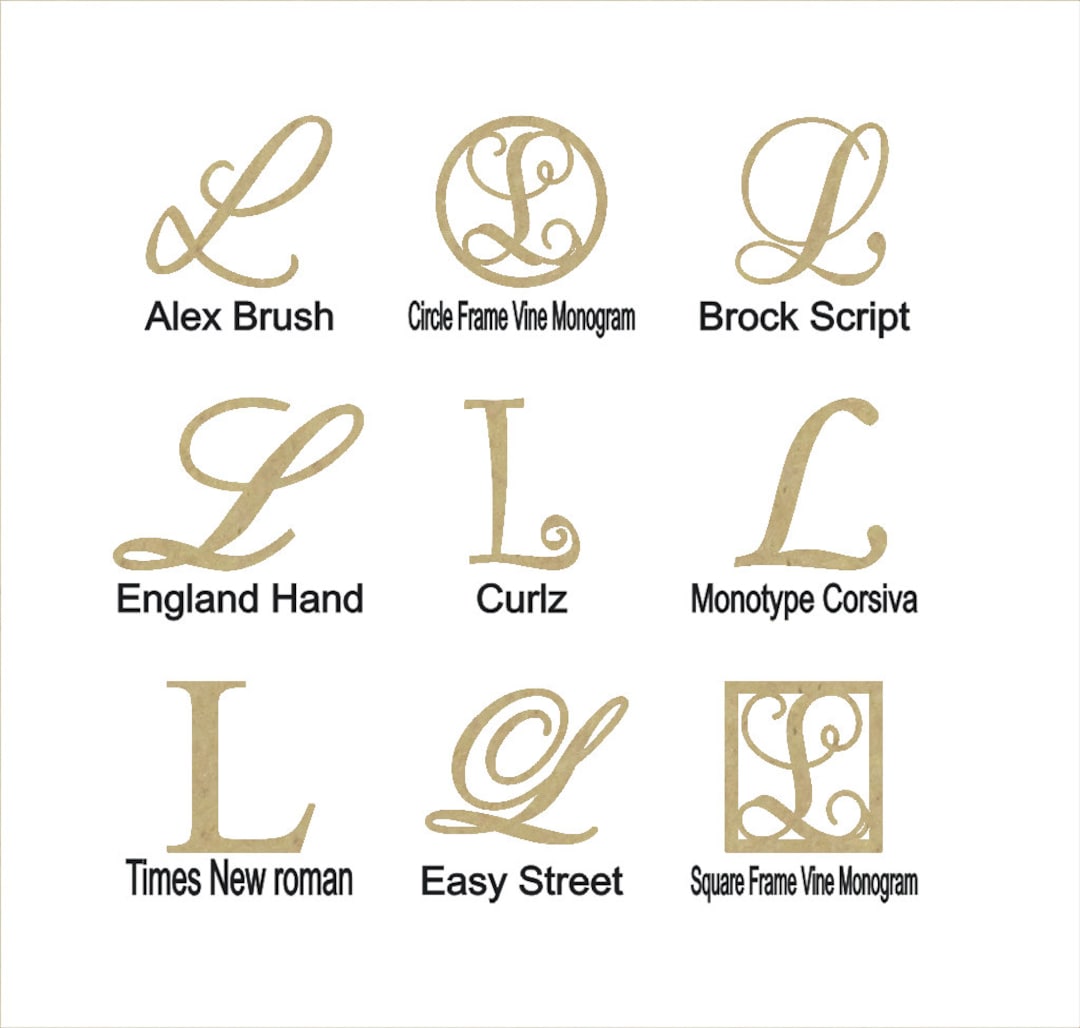Wooden Wedding Cake Topper Letter “L”- Also Perfect for Birthday Cake ...