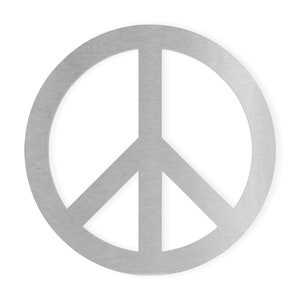 Metal Wall Art Metal Peace Symbol, Metal Cutout, Wall Art, Home Decor, Wall Hanging, Unfinished and Available in Many Sizes