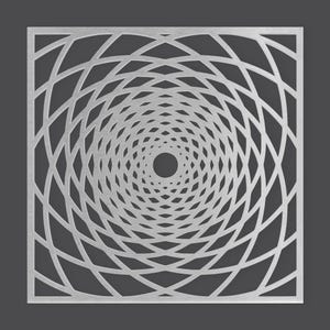 Metal Mandala Wall Art: Unfinished Steel Fretwork Panel