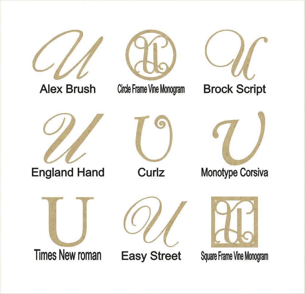 Wooden Letter U