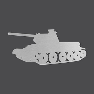Metal Wall Art Metal Tank, Kids Room Decor, Soldier Decor, Metal Cutout, Wall Art, Home Decor, Wall Hanging, Unfinished Ready to Paint