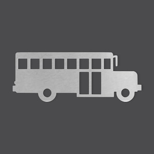 Metal Sign School Bus, School Bus Decor, Metal Cutout, Wall Art, Home Decor, Boy&#39;s Room Decor, Wall Hanging, Unfinished Ready to Paint