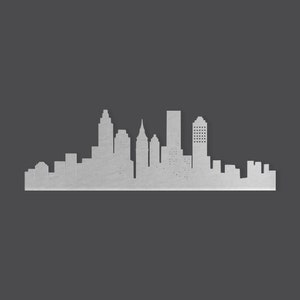 Metal Wall Art Metal Sign City Skyline, Metal Cutout, Wall Art, Home Decor,, Wall Hanging, Unfinished Ready to Paint