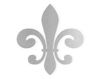 Metal Wall Art Metal Symbol Fleur De Lis   - Metal Cutout, Wall Art, Home Decor, Wall Hanging, Unfinished and Available in Many Sizes