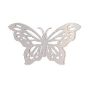 Metal Wall Art Metal Butterfly Cutout, Home Decor, Wall Hanging, Nursery Wall Art, Yoga Studio Decor, Unfinished and Available in Many Sizes