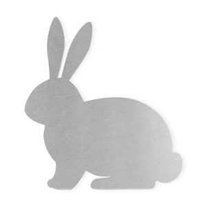 Raw Steel Rabbit Metal Wall Art: Unfinished Home Decor