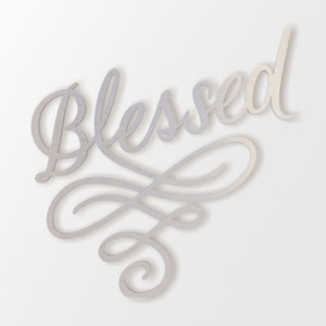 Metal Wall Art, Metal Sign Blessed Home Decor, Metal Cutout, Wall Art, Home Decor, Wall Hanging, Available in Many Sizes