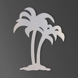 Metal Wall Art Metal Palm Tree Shape, Metal Cutout, Wall Art, Home Decor, Wall Hanging, Unfinished and Available in Many Sizes