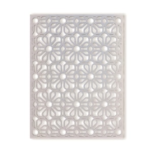 Metal Flower Lattice Wall Art: Mandala Trellis Panel