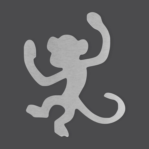 Metal Monkey Yard Art Etsy