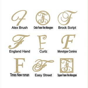 Wooden Letter F: DIY Craft and Wall Lettering (Small to Large Sizes)