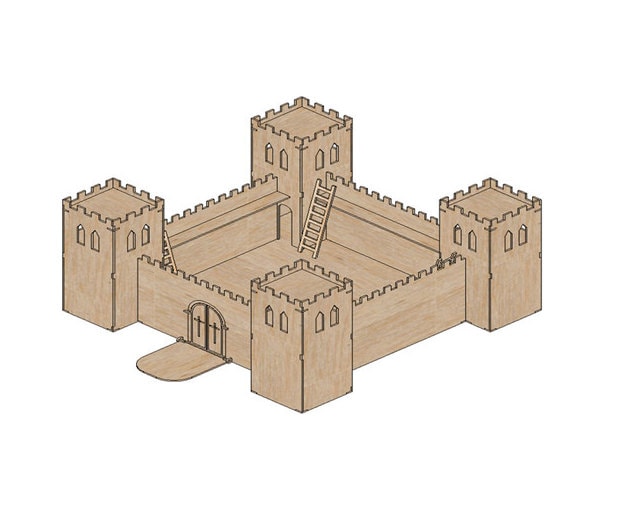 Medieval hotsell castle dollhouse