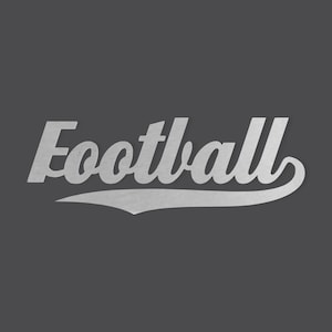 Metall Wand Kunst FOOTBALL Wandbehang Wort Ausschnitt &quot;Football&quot; - Ausschnitt, Wohnkultur, unfertig und in vielen Größen erhältlich