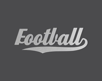 Metal Wall Art FOOTBALL Wall Hanging Word Cutout "Football" - Cutout, Home Decor, Unfinished and Available in Many Sizes